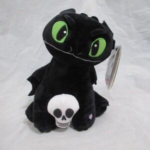 NWT GEMMY How To Train Your Dragon Toothless Animated Plush Halloween Skull 2025
